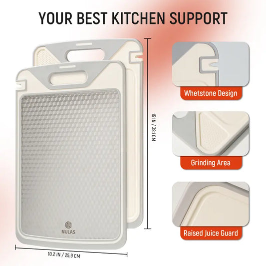 Stainless Steel & Non-Toxic PP Cutting Board
