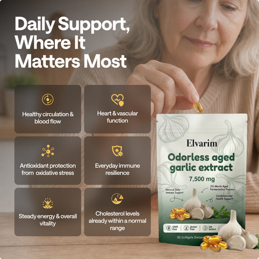Aged Garlic Extract - 7500mg Odorless Softgels