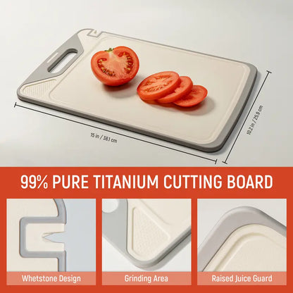 Stainless Steel & Non-Toxic PP Cutting Board