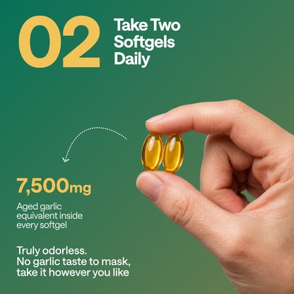 Aged Garlic Extract - 7500mg Odorless Softgels