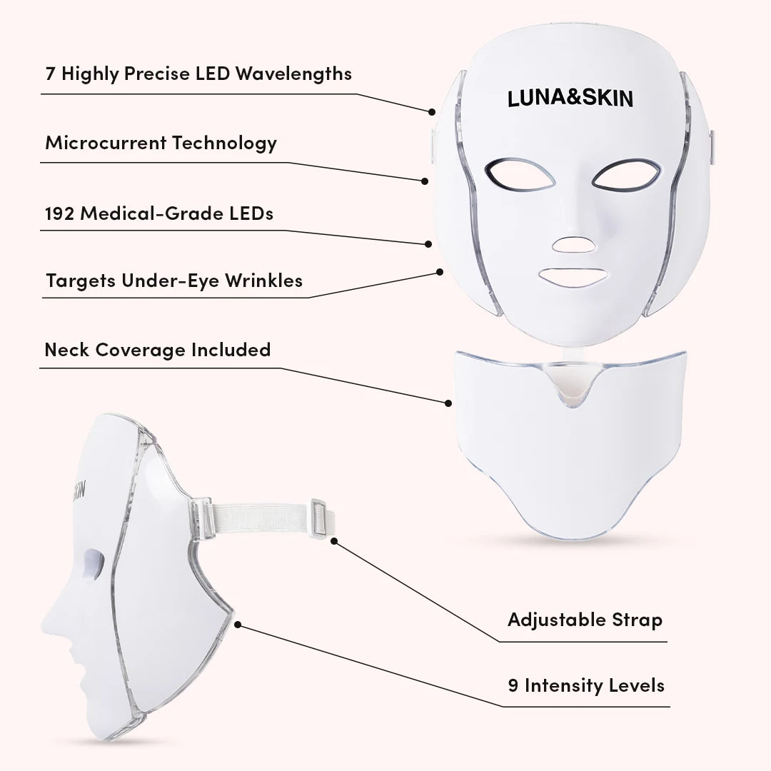 Skin Rejuvenating LED face & neck mask
