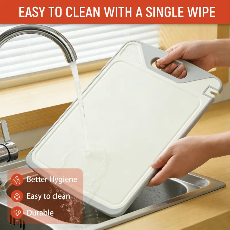 Stainless Steel & Non-Toxic PP Cutting Board