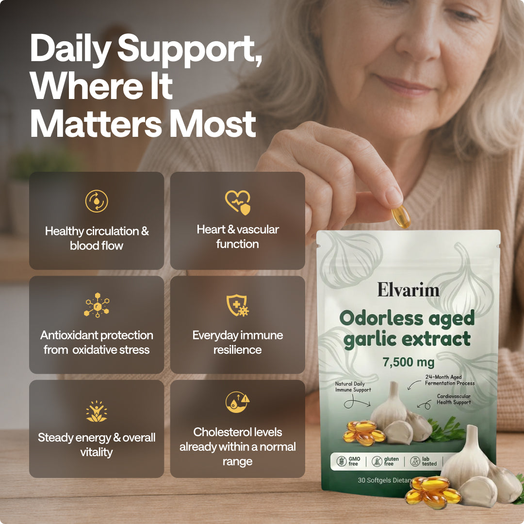 Aged Garlic Extract - 7500mg Odorless Softgels