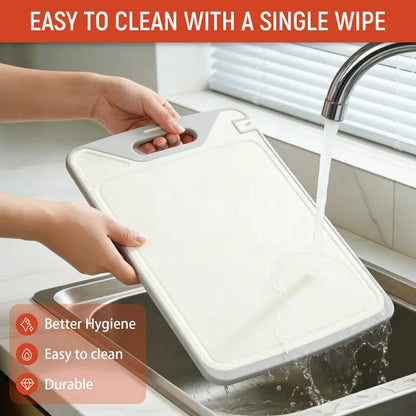Stainless Steel & Non-Toxic PP Cutting Board