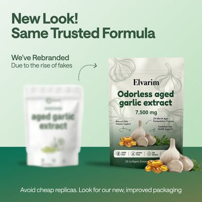 Aged Garlic Extract - 7500mg Odorless Softgels